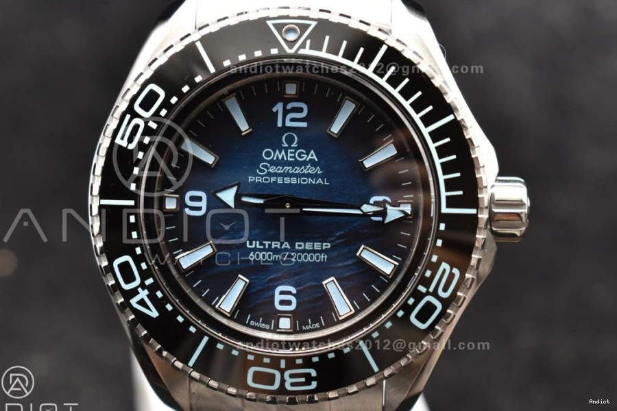 Summer Seamaster Clone Dial A8912 Bracelet VSF 1:1 Super Deep Blue Edition 6000M Ultra on Best SS SS 0514